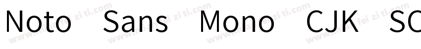 Noto Sans Mono CJK SC Regular字体转换